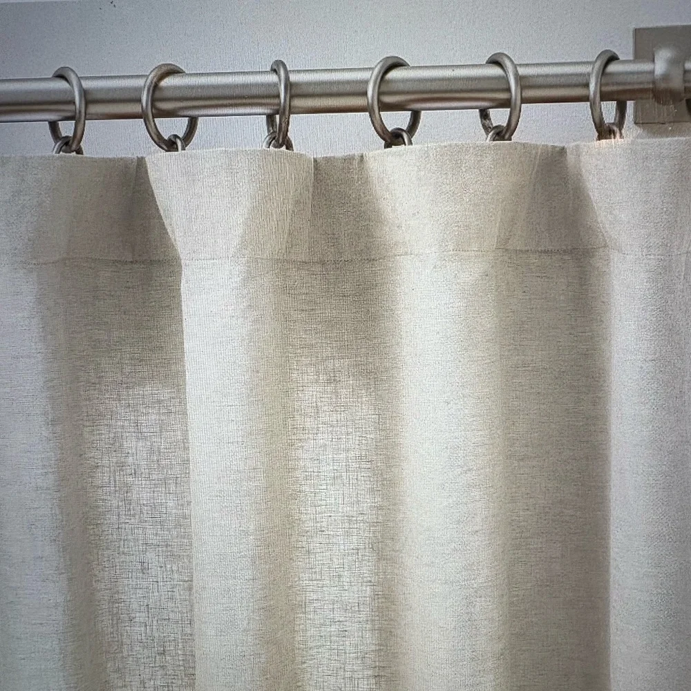 Pottery Barn Belgian Flax Linen Curtain - 50"w x 96"h - Picture 5 of 6